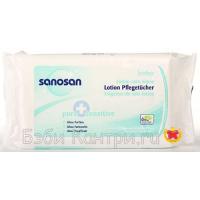 Sanosan Pure+Sensitive Влажные салфетки для детей 64шт 089449