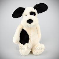 BAS3BCP 0 R0 Игрушка мягкая Jellycat Собака белая с черными пятнами средняя 31см BAS3BCP 0 R0 Игрушка мягкая Jellycat Собака белая с черными пятнами средняя 31см