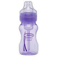 Бутылочка с широким горлышком Dr Brown's фиолет, 240 мл, полипропилен WB815