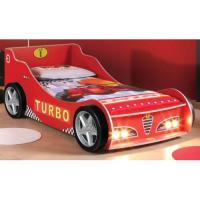 Кровать-машина Disney Turbo Lux c фарами (красная) Т505LXR